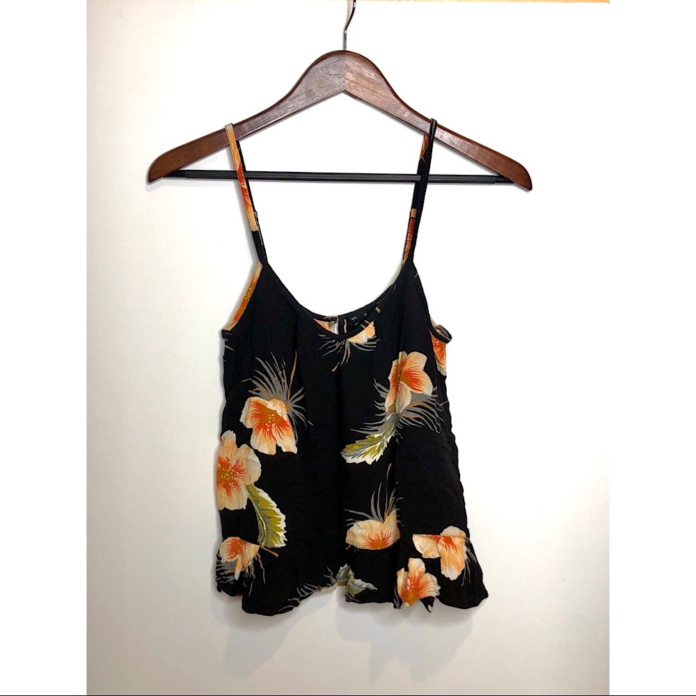 Volcom tropical floral tank